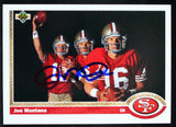 1991 Upper Deck #54 Joe Montana 49ers Autograph Beckett Witness