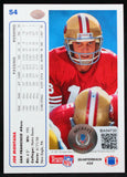 1991 Upper Deck #54 Joe Montana 49ers Autograph Beckett Witness