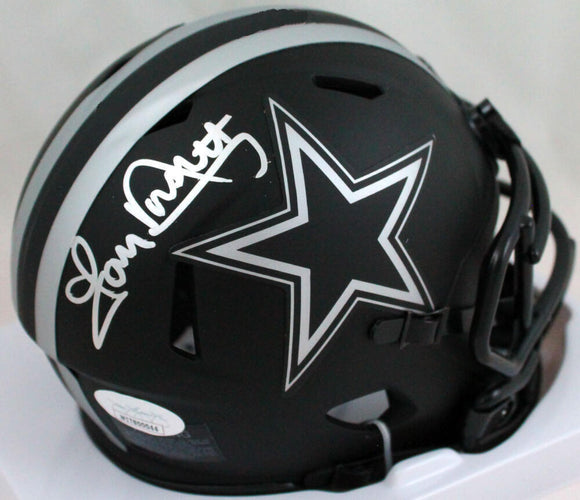 Tony Dorsett Autographed Dallas Cowboys Eclipse Mini Helmet-JSA W *Silver