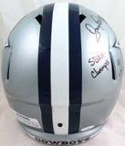 Tony Dorsett Autographed Dallas Cowboys F/S Speed Helmet w/5 Insc-JSA W *Black