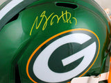 Davante Adams Autographed Packers F/S Flash Speed Helmet-Beckett W Hologram