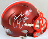 Jeremiah Owusu-Koramoah Autographed Browns Flash Mini Helmet-Beckett W Hologram