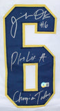 Jeremiah Owusu-Koramoah Autographed White College Style Jersey w/Insc.-BAW Holo