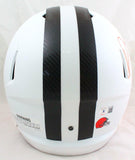 Jeremiah Koramoah Signed Browns F/S Flat White Speed Helmet w/Insc.-BAW Hologram