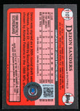 1989 Topps Traded #110T Deion Sanders RC New York Yankees Autograph Beckett Witness