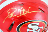 Deion Sanders Autographed 49ers Flash Mini Helmet-Beckett W Hologram *Gold