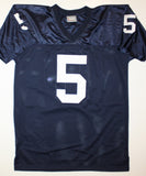 Paul Hornung Autographed Navy Blue College Style Jersey w/ 56 HT- JSA W Auth