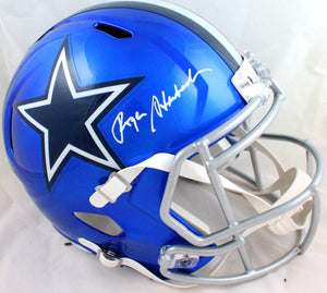 Roger Staubach Autographed Dallas Cowboys F/S Flash Speed Helmet-Beckett W Holo