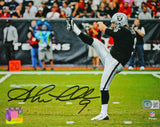 Shane Lechler Signed Raiders 8x10 Punt Black JSY Photo- Beckett W Hologram