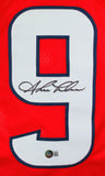 Shane Lechler Autographed Red Pro Style Jersey- Beckett W Hologram *Black