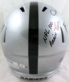 Shane Lechler Autographed Oakland Raiders F/S Helmet w/3 Insc.-Beckett W Holo