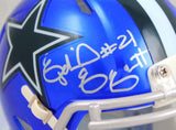 Ezekiel Elliott Autographed Dallas Cowboys Flash Speed Mini Helmet-BeckettW Holo