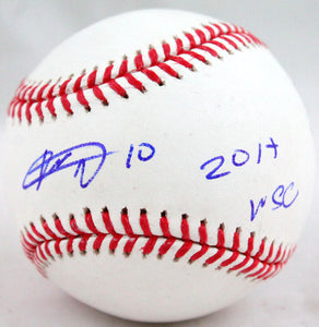 Yuli Gurriel Autographed Rawlings OML Baseball w/Insc. - JSA W Auth *Blue