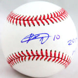 Yuli Gurriel Autographed Rawlings OML Baseball w/Insc. - JSA W Auth *Blue