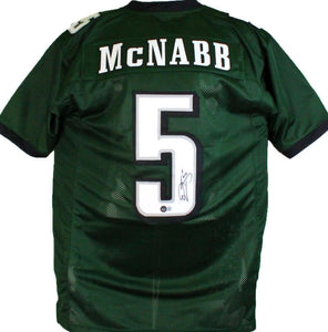 Donovan McNabb Autographed Green Pro Style Jersey-Beckett W Hologram *Black