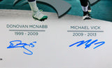 Vick/JAWORSKI/CUNNINGHAM/MCNABB Autographed 16x20-Beckett W Hologram *Blue