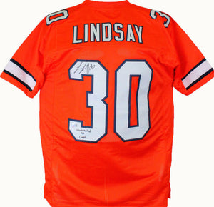 Phillip Lindsay Autographed Color Rush Pro Style Jersey w/Insc.-Beckett W Holo