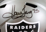 Howie Long Autographed Oakland Raiders F/S Flash Speed Helmet-Beckett W Hologram