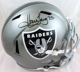 Howie Long Autographed Oakland Raiders F/S Flash Speed Helmet-Beckett W Hologram