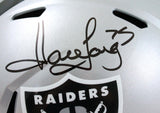 Howie Long Autographed Raiders F/S Speed Helmet-Beckett W Hologram *Black