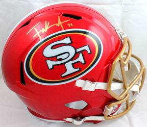 Frank Gore Signed F/S San Francisco 49ers Flash Speed Helmet-Beckett W Hologram