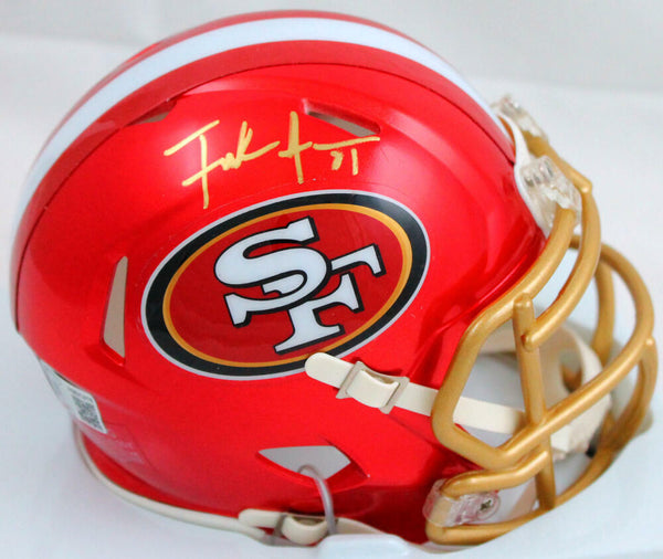 Frank Gore Autographed San Francisco 49ers Flash Mini Helmet-Beckett W –  The Jersey Source