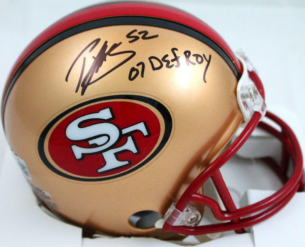 Patrick Willis Signed 49ers 96-08 Mini Helmet w/ 07 Def ROY-Beckett W – The  Jersey Source