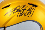 Adrian Peterson Autographed Vikings F/S Flash Speed Helmet-Beckett W Hologram