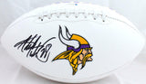 Adrian Peterson Autographed Minnesota Vikings Logo Football-Beckett W