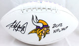 Adrian Peterson Autographed Minnesota Vikings Logo Football w/MVP-Beckett W