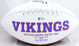 Adrian Peterson Autographed Minnesota Vikings Logo Football w/MVP-Beckett W