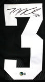 TJ Hockenson Autographed Black College Style Jersey *3- Beckett W Hologram