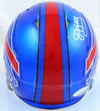 Jim Kelly Autographed Buffalo Bills Flash Speed Mini Helmet - JSA W *White