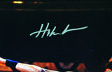 Hakeem Olajuwon Houston Rockets Autographed 16x20 Vs. Ewing Photo- JSA W *Silver