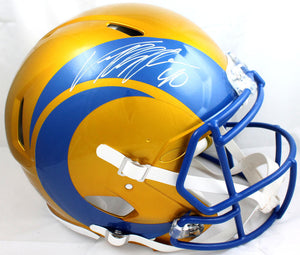 Von Miller Autographed LA Rams F/S Flash Speed Authentic Helmet-Beckett W Holo