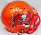 John Lynch Autographed TB Buccaneers Flash Mini Helmet-Beckett W Hologram *White