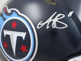 AJ Brown Autographed Tennessee Titans F/S Speed Authentic Helmet-Beckett W Holo