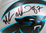 Muhsin Muhammad Autographed Carolina Panthers Mini Helmet-Beckett W Hologram