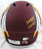 Joe Theismann Signed F/S Redskins Amp Speed Helmet w/2 Insc.-Beckett W Hologram