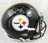 Jerome Bettis Autographed Steelers F/S Speed Authentic Helmet- Beckett W *Silver