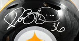 Jerome Bettis Autographed Steelers F/S Speed Authentic Helmet- Beckett W *Silver