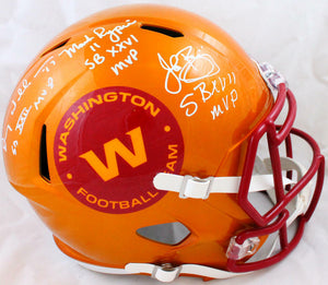 Williams/Rypien/Riggins Autographed WFT F/S Flash Speed Helmet W/SB MVP-BAW Holo