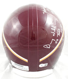 Mark Rypien Doug Williams John Riggins Signed Redskins F/S Helmet - Beckett W