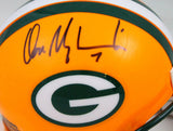 Don Majkowski Autographed Packers Mini Helmet-Prova *Black