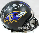 Derrick Mason Autographed Baltimore Ravens Mini Helmet-Beckett W Hologram