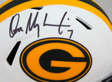 Don Majkowski Autographed Packers Lunar Speed Mini Helmet-Prova *Black