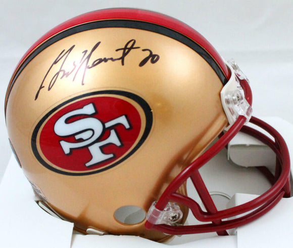 Garrison Hearst Autographed 49ers 96-08 Mini Helmet-Prova *Black