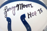 Lenny Moore Autographed Baltimore Colts Mini Helmet W/HOF-Beckett W Hologram