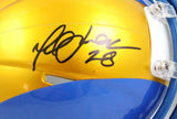 Marshall Faulk Autographed St. Louis Rams Flash Speed Mini Helmet-Beckett W Holo