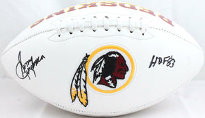 Sonny Jurgensen Autographed Redskins Logo Football w/ HOF-Beckett W Hologram